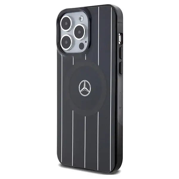 Mercedes Double Layer Crossed Lines MagSafe case for iPhone 15 Pro - black - Cell phone cases and covers<<<HurtelXML