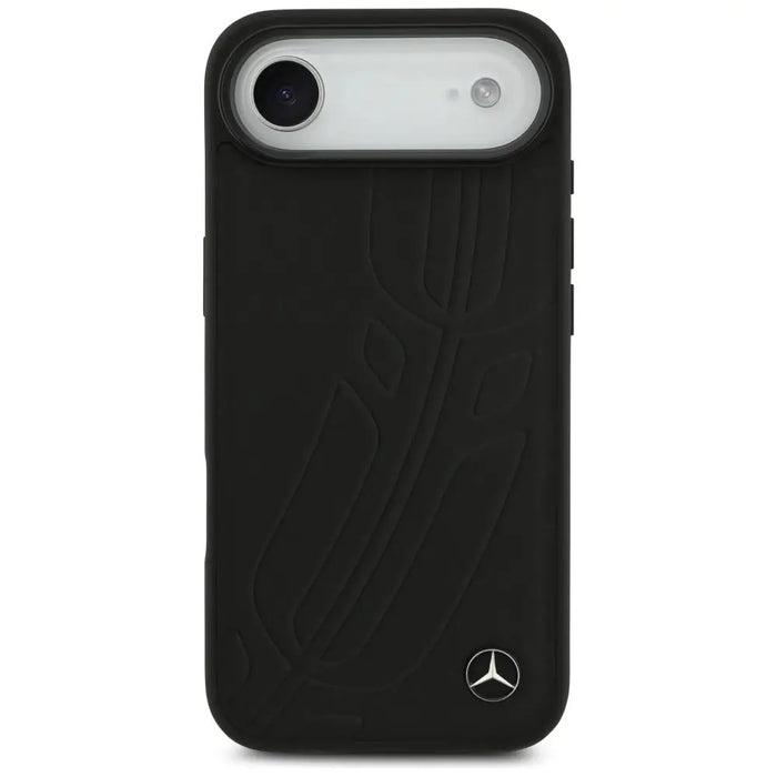 Mercedes Leather Large Laurel Leave MagSafe case for iPhone Air - black - Cell phone cases and covers<<<HurtelXML