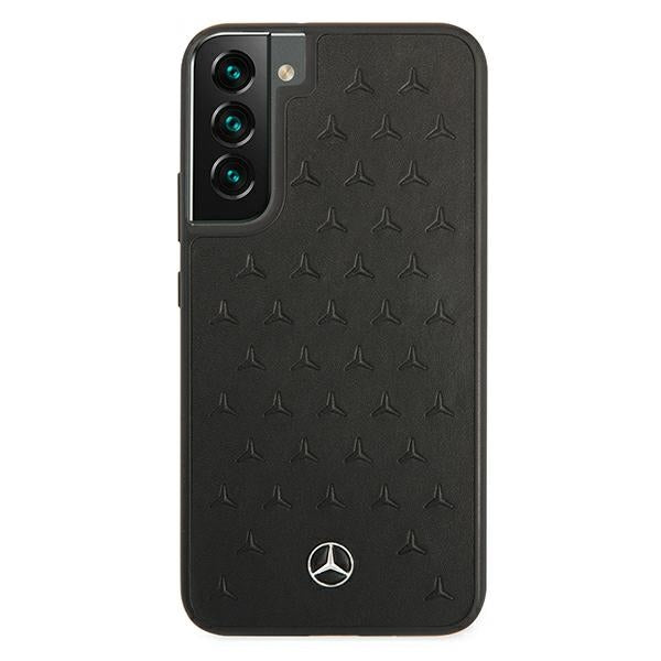 Mercedes Leather Stars Pattern Case for Samsung Galaxy S22+ - Black - Cell phone cases and covers<<<HurtelXML
