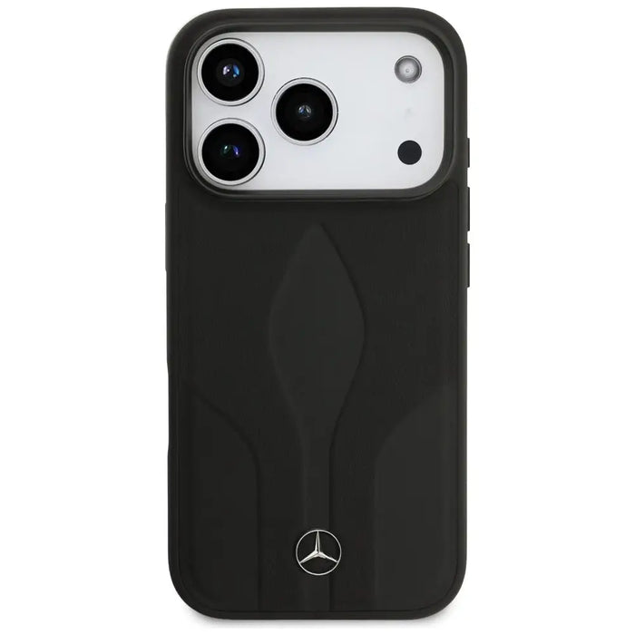 Mercedes Leather The Move MagSafe Case for iPhone 17 Pro - Black - Cell phone cases and covers<<<HurtelXML