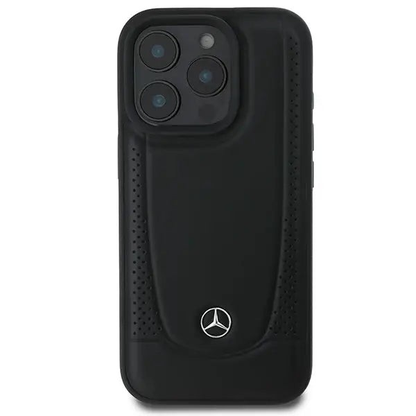 Mercedes Leather Urban Case for iPhone 16 Pro Max - Black - Cell phone cases and covers<<<HurtelXML