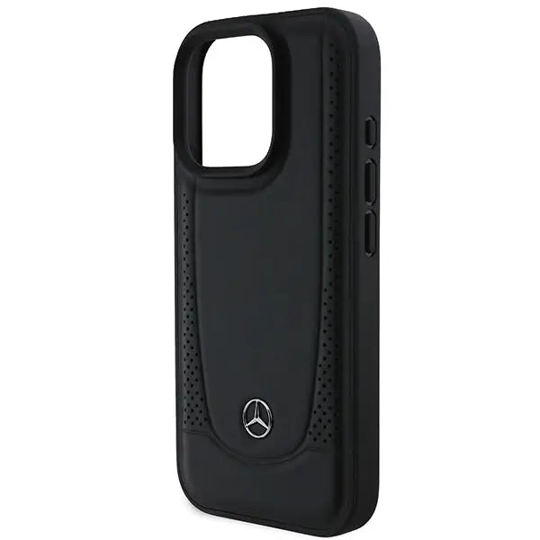 Mercedes Leather Urban Case for iPhone 16 Pro Max - Black - Cell phone cases and covers<<<HurtelXML