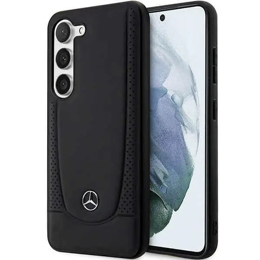 Mercedes Leather Urban case for Samsung Galaxy S23 - black - Cell phone cases and covers<<<HurtelXML