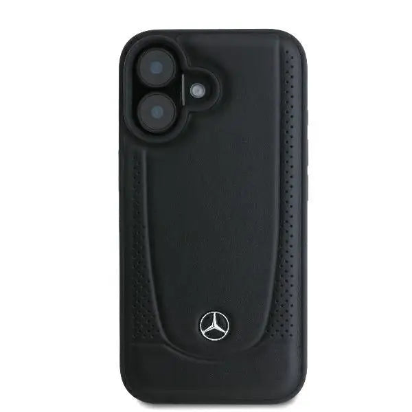 Mercedes Leather Urban iPhone 16 Case - Black - Cell phone cases and covers<<<HurtelXML