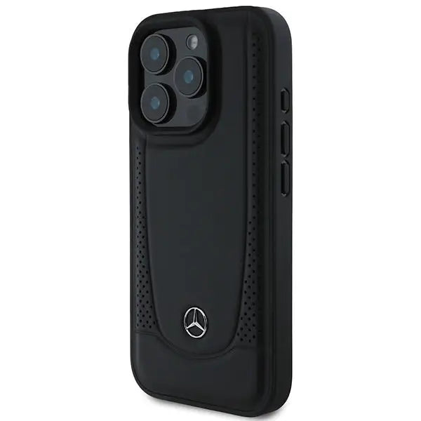 Mercedes Leather Urban iPhone 16 Pro Case - Black - Cell phone cases and covers<<<HurtelXML