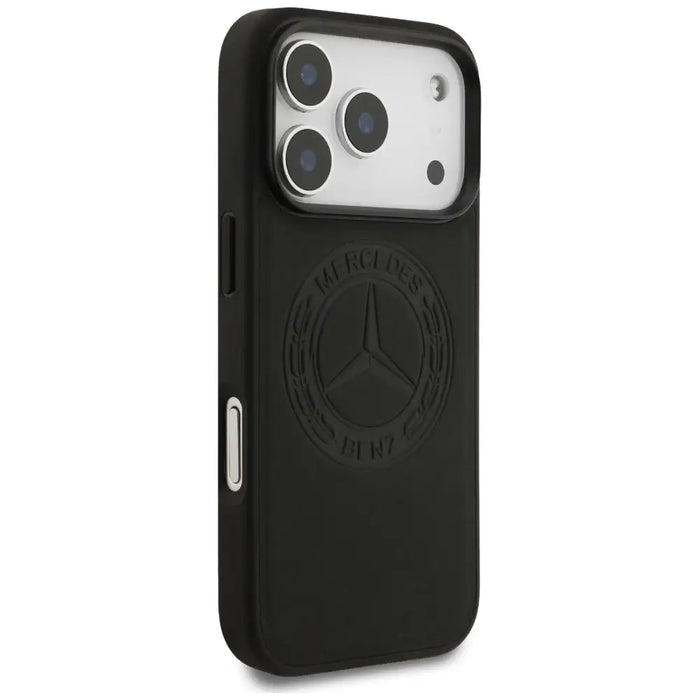 Mercedes Leather Vintage Logo MagSafe Case for iPhone 17 Pro - Black - Cell phone cases and covers<<<HurtelXML