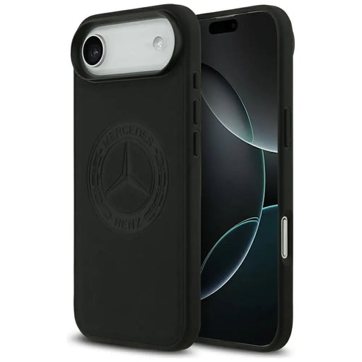 Mercedes Leather Vintage Logo MagSafe Case for iPhone Air - Black - Cell phone cases and covers<<<HurtelXML