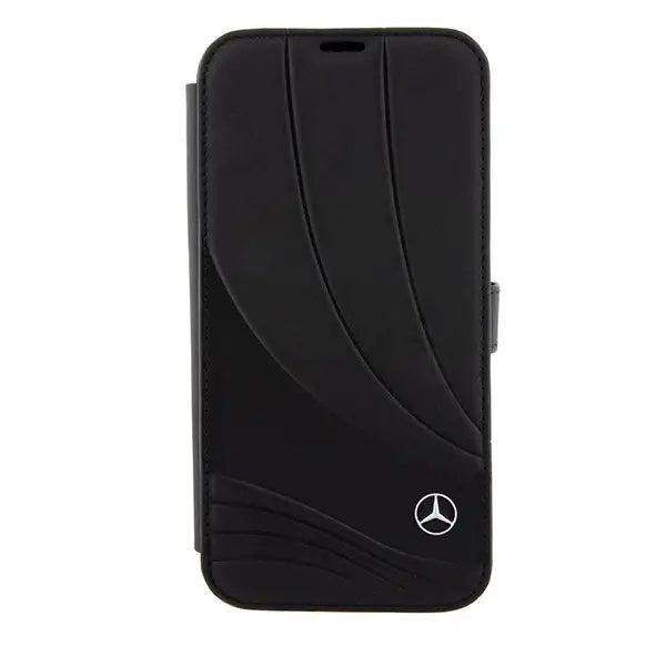 Mercedes Leather Wave Pattern iPhone 15 Pro Case - Black - Cell phone cases and covers<<<HurtelXML
