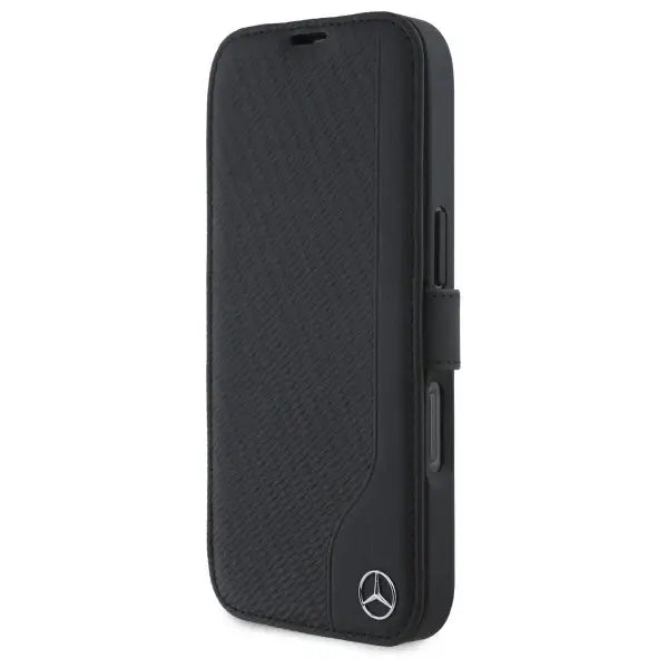 Mercedes Leather Wood Imitation iPhone 16 Pro Max Case - Black - Cell phone cases and covers<<<HurtelXML