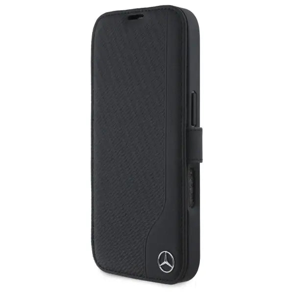 Mercedes Leather Wood Imitation iPhone 16 Pro Max Case - Black - Cell phone cases and covers<<<HurtelXML