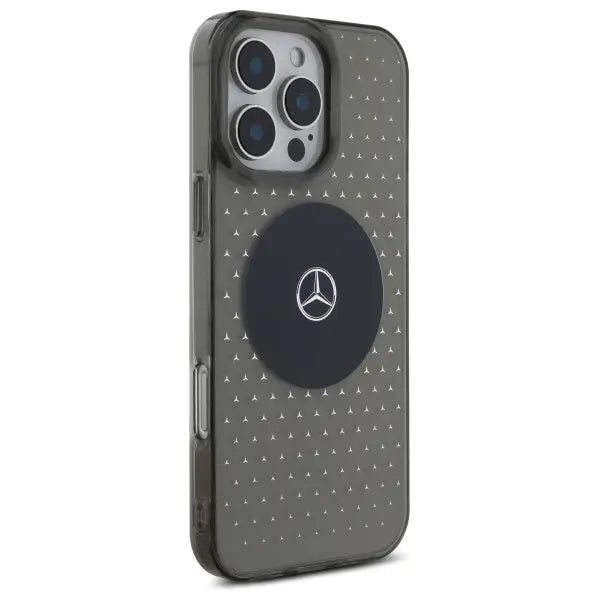 Mercedes MB Case Star Pattern for iPhone 16 Pro - Black - Cell phone cases and covers<<<HurtelXML