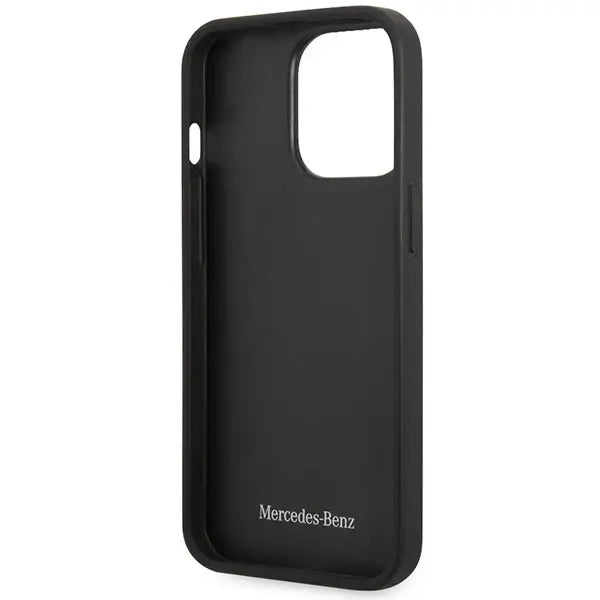 Mercedes MEHCP14L8ROLR iPhone 14 Pro 6.1’’ black/black hardcase Leather Wave Pattern - Cell phone cases