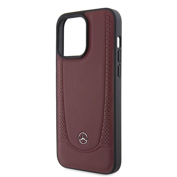 Mercedes MEHCP15LARMRE iPhone 15 Pro 6.1’’ red/red hardcase Leather Urban Bengale - Cell phone cases