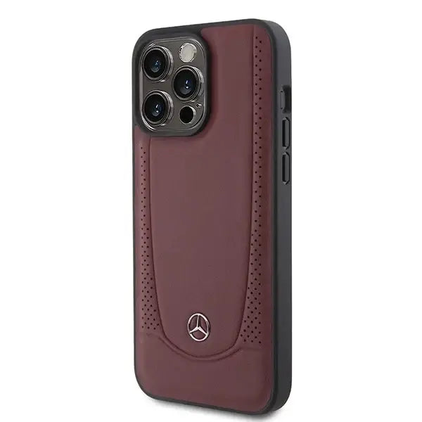 Mercedes MEHCP15XARMRE iPhone 15 Pro Max 6.7’’ red/red hardcase Leather Urban Bengale - Cell phone cases