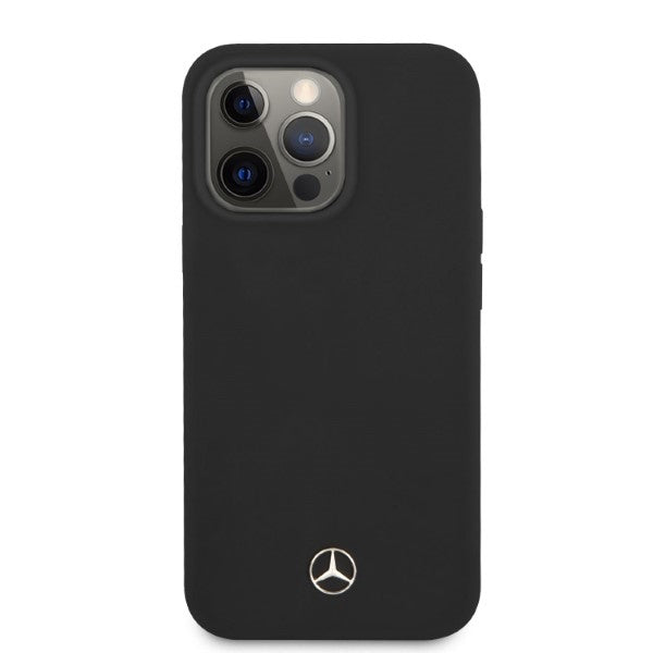 Mercedes MEHMP13XSILBK iPhone 13 Pro Max 6.7’’ black/black hardcase Silicone Magsafe - Cell phone cases