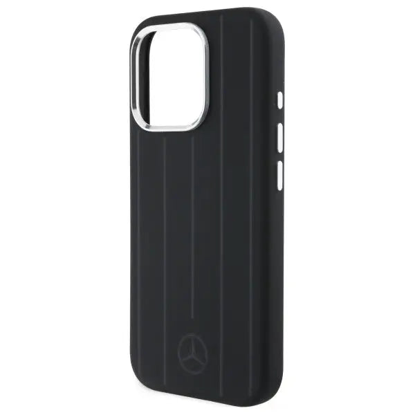 Mercedes MEHMP16L23SUVSK iPhone 16 Pro 6.3’’ black/black hardcase Silicone Vertical Tonal Stripes MagSafe - Cell phone