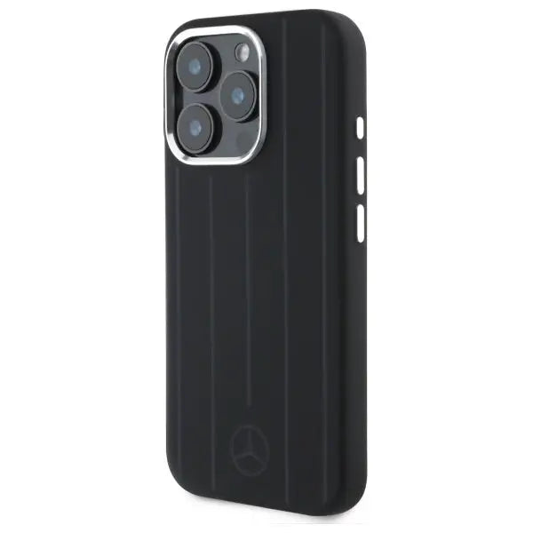 Mercedes MEHMP16L23SUVSK iPhone 16 Pro 6.3’’ black/black hardcase Silicone Vertical Tonal Stripes MagSafe - Cell phone