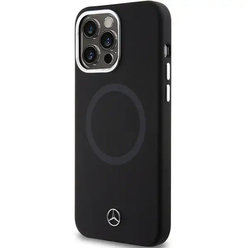 Mercedes Silicone Bicolor MagSafe case for iPhone 15 Pro - black - Cell phone cases and covers<<<HurtelXML