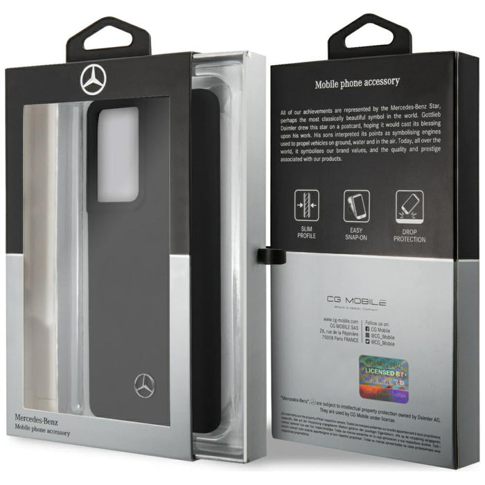 Mercedes Silicone Line Case for Samsung Galaxy S21 Ultra - Black - Cell phone cases and covers<<<HurtelXML