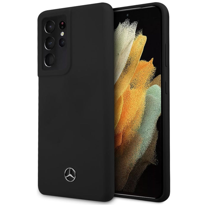 Mercedes Silicone Line Case for Samsung Galaxy S21 Ultra - Black - Cell phone cases and covers<<<HurtelXML