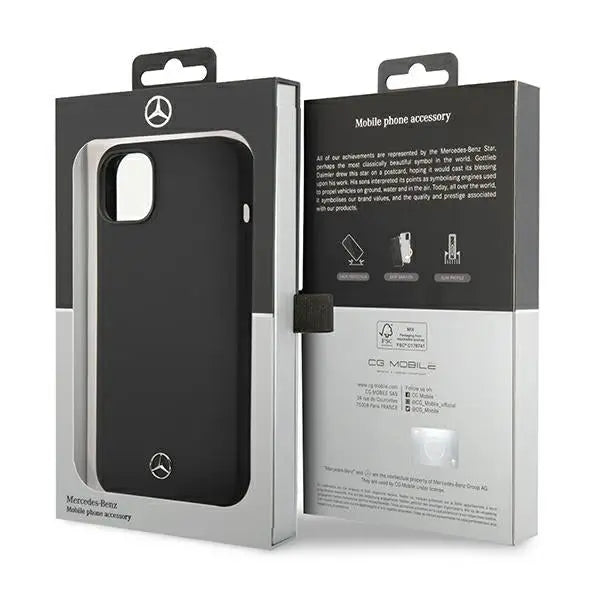 Mercedes Silicone Line MagSafe case for iPhone 14 Plus - black - Cell phone cases and covers<<<HurtelXML