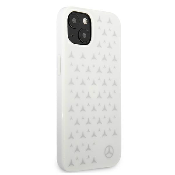 Mercedes Silver Stars Pattern Case for iPhone 13 mini - White - Cell phone cases and covers<<<HurtelXML