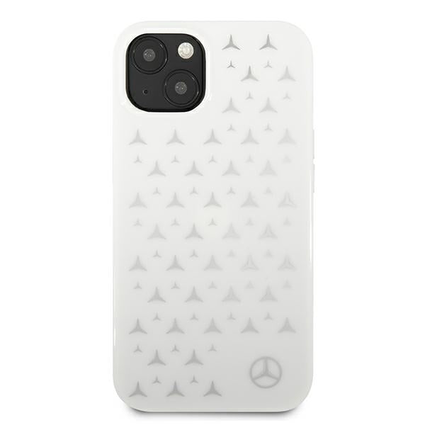Mercedes Silver Stars Pattern Case for iPhone 13 mini - White - Cell phone cases and covers<<<HurtelXML