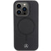 Mercedes Smooth Leather MagSafe case for iPhone 15 Pro - black - Cell phone cases and covers<<<HurtelXML