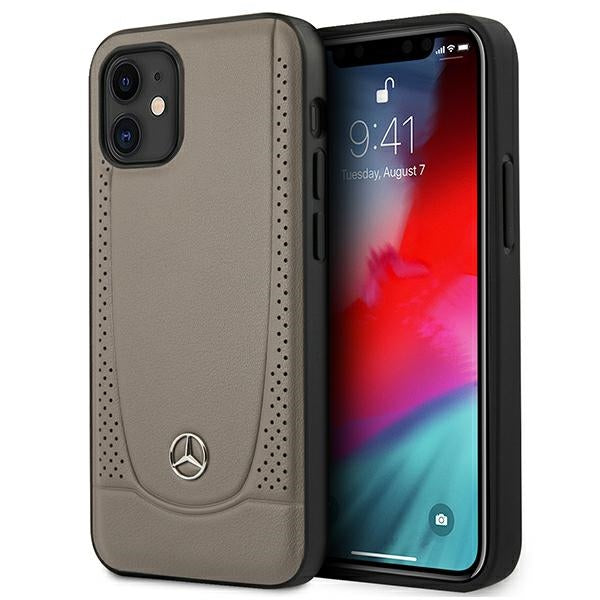 Mercedes Urban Line Case for iPhone 12 mini - Brown - Cell phone cases and covers<<<HurtelXML