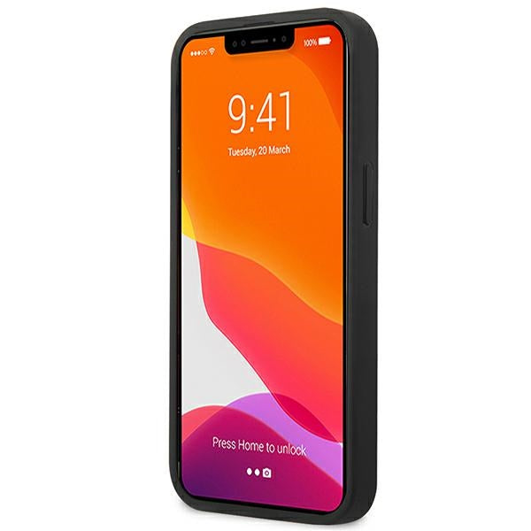 AMG AMHCP14MDOLBK iPhone 14 Plus 6.7 "black / black hardcase Leather Hot Stamped