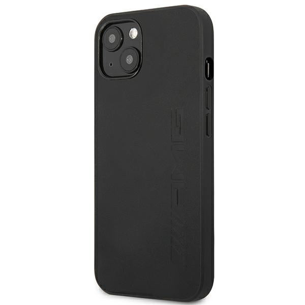 AMG AMHCP14MDOLBK iPhone 14 Plus 6.7 "black / black hardcase Leather Hot Stamped