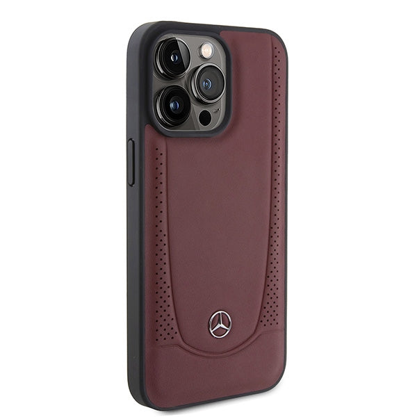 Mercedes MEHCP15LARMRE iPhone 15 Pro 6.1" red/red hardcase Leather Urban Bengale
