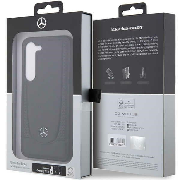 Mercedes Leather Urban case for Samsung Galaxy S23 FE - black