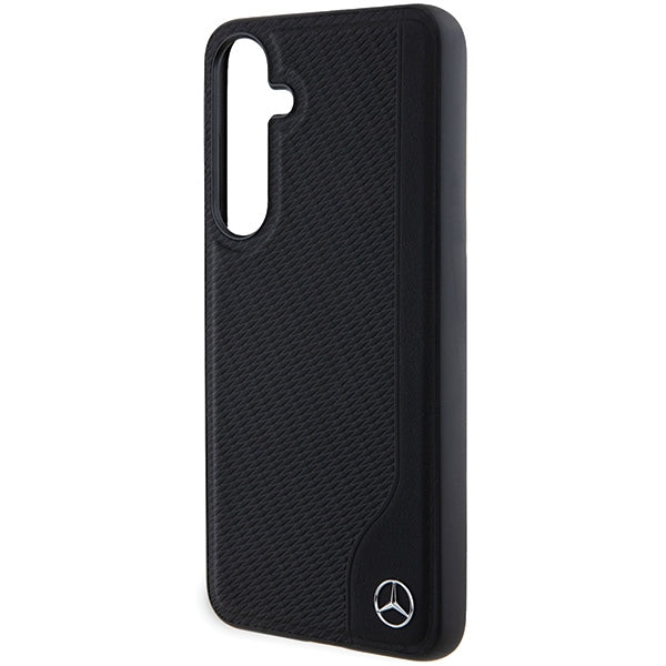 Mercedes Leather Debossed Line MagSafe case for Samsung Galaxy S24+ - black