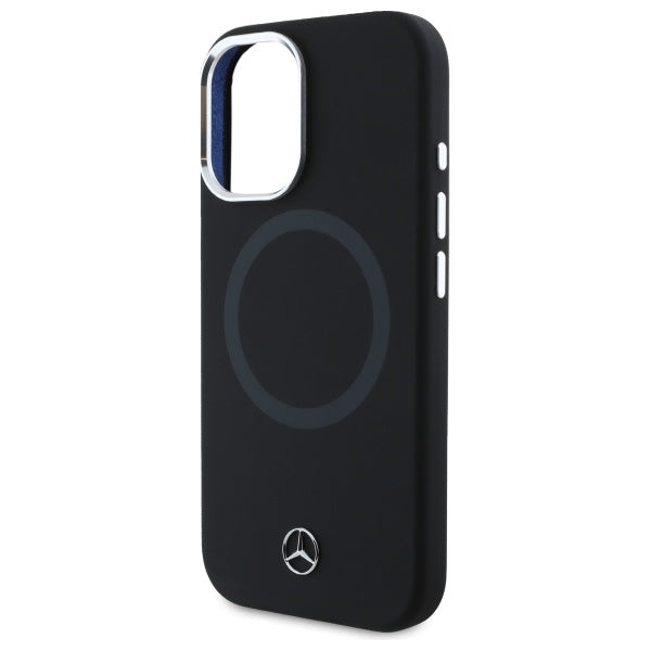 Mercedes MEHMP16S23SUTTK iPhone 16 6.1" black/black hardcase Silicone Tonal Logo MagSafe