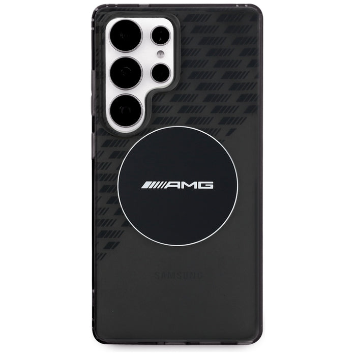 AMG Transparent Rhombs MagSafe Case for Samsung Galaxy S25 Ultra - Black