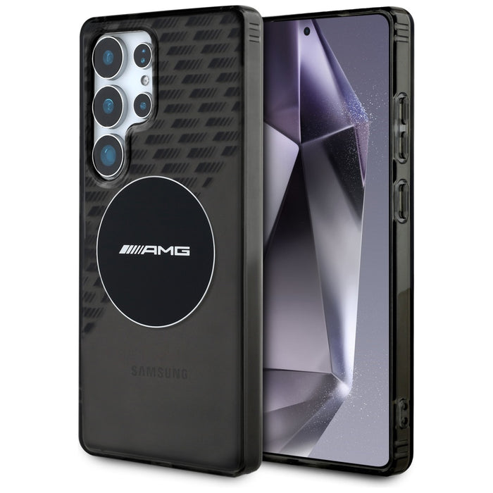 AMG Transparent Rhombs MagSafe Case for Samsung Galaxy S25 Ultra - Black