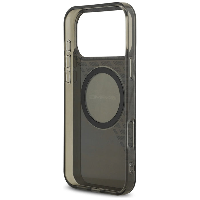 AMG Double Layer Transparent Smocked MagSafe Case for iPhone 17 Pro Max - Black