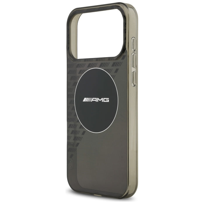 AMG Double Layer Transparent Smocked MagSafe Case for iPhone 17 Pro Max - Black