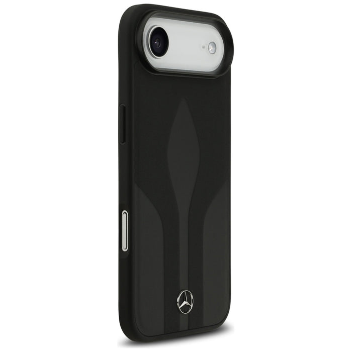 Mercedes Leather The Move MagSafe case for iPhone 17 Air - black