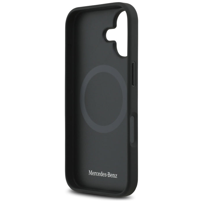 Mercedes Leather The Move MagSafe case for iPhone 17 - black