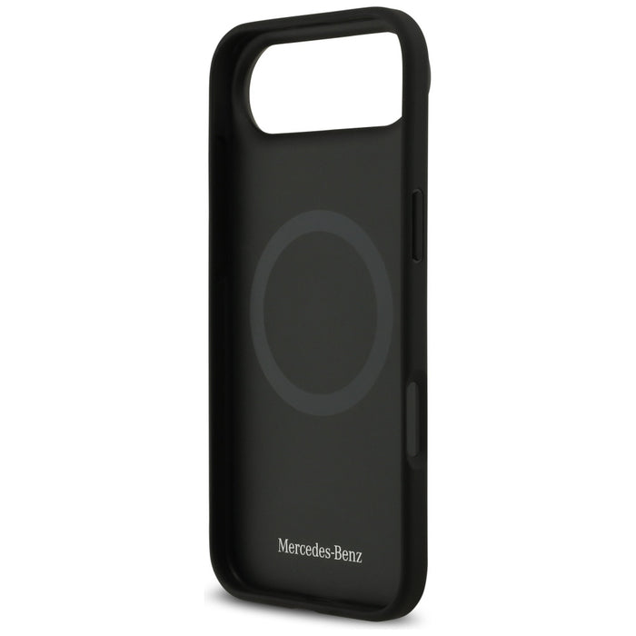 Mercedes Leather Laurel Leaves MagSafe Case for iPhone Air - Black