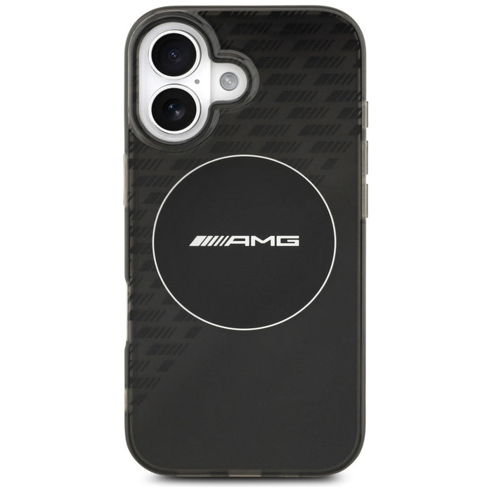 AMG Nauble Layer Transparent Smocked MagSafe Case for iPhone 17 - Black