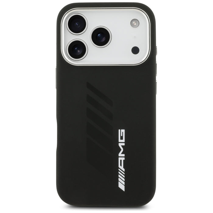AMG Silicone Oversize Rhombs MagSafe Case for iPhone 17 Pro - Black