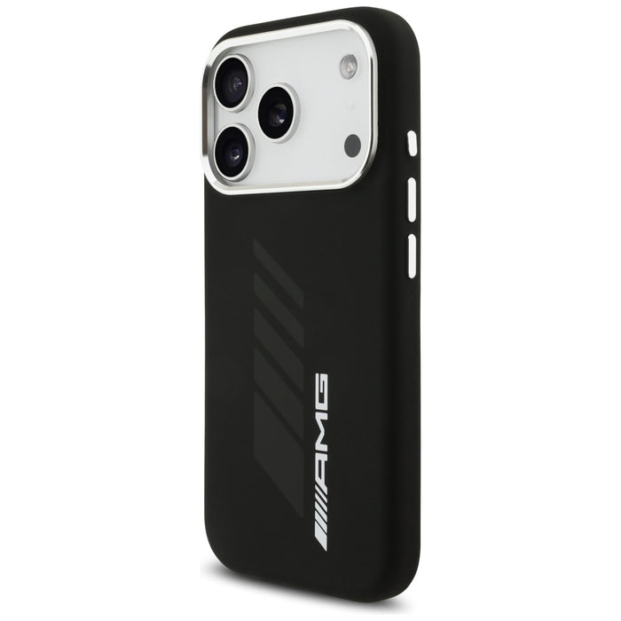 AMG Silicone Oversize Rhombs MagSafe Case for iPhone 17 Pro - Black