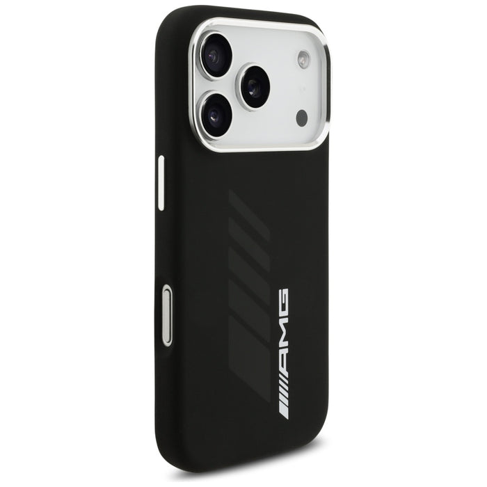 AMG Silicone Oversize Rhombs MagSafe Case for iPhone 17 Pro - Black