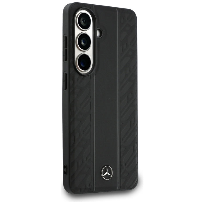 Mercedes Laurel Leaves Vertical Stripes MagSafe Case for Samsung Galaxy S26 - Black