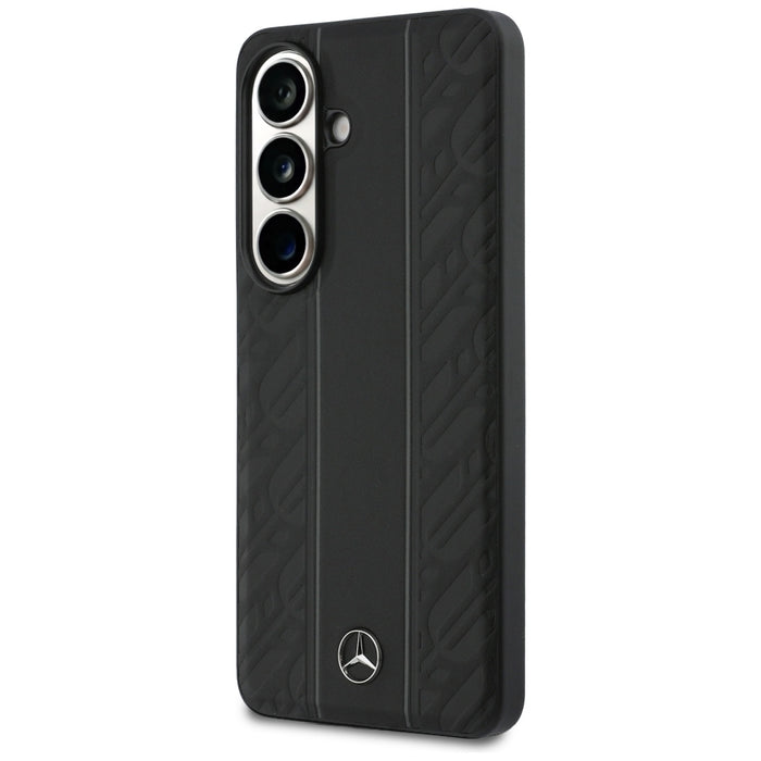 Mercedes Laurel Leaves Vertical Stripes MagSafe Case for Samsung Galaxy S26 - Black