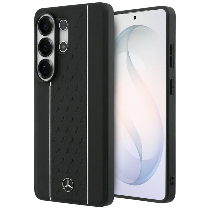Mercedes Laurel Leaves Vertical Stripes MagSafe Case for Samsung Galaxy S26 Ultra - Black and White