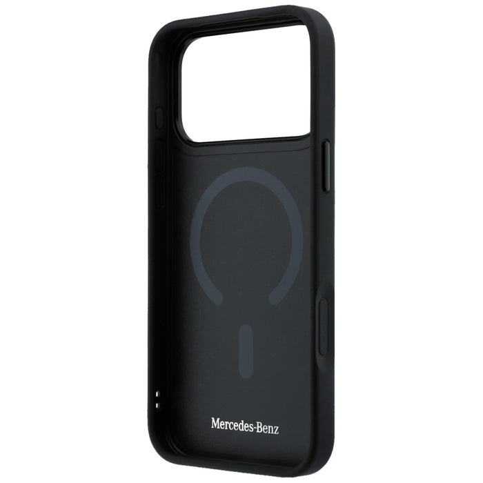 Mercedes Leather 3D MagSafe Case for iPhone 17 Pro Max - Black